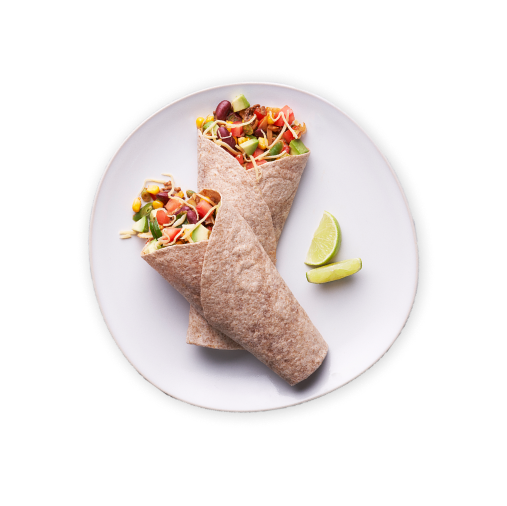 Image of a plate with burritos