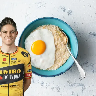 Wout's savory oatmeal with egg